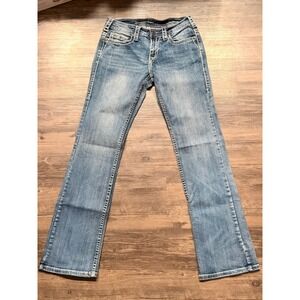 Cowgirl Tuff Co Liberty American Flag Bootcut Jeans Medium Wash W30 L35 Womens‎